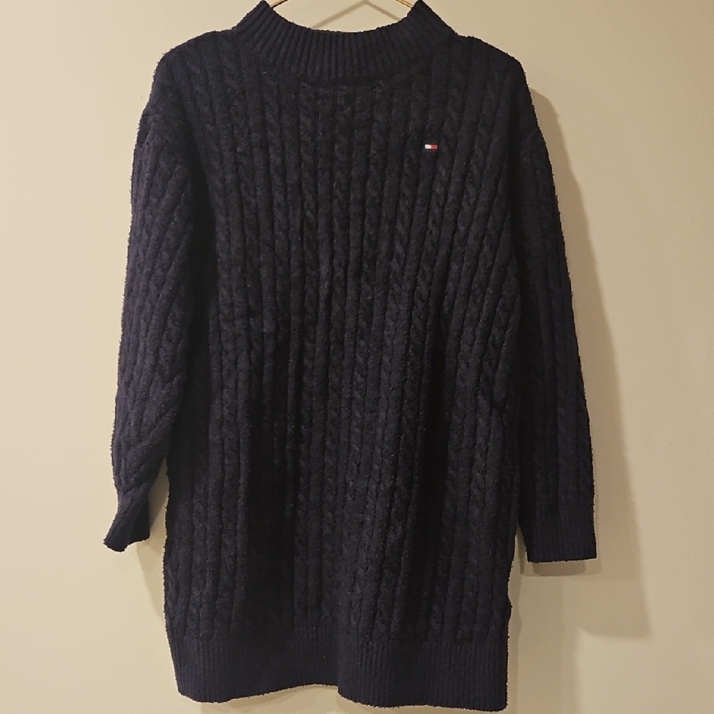 Tommy Hilfiger Dark Blue Neck Sweater
